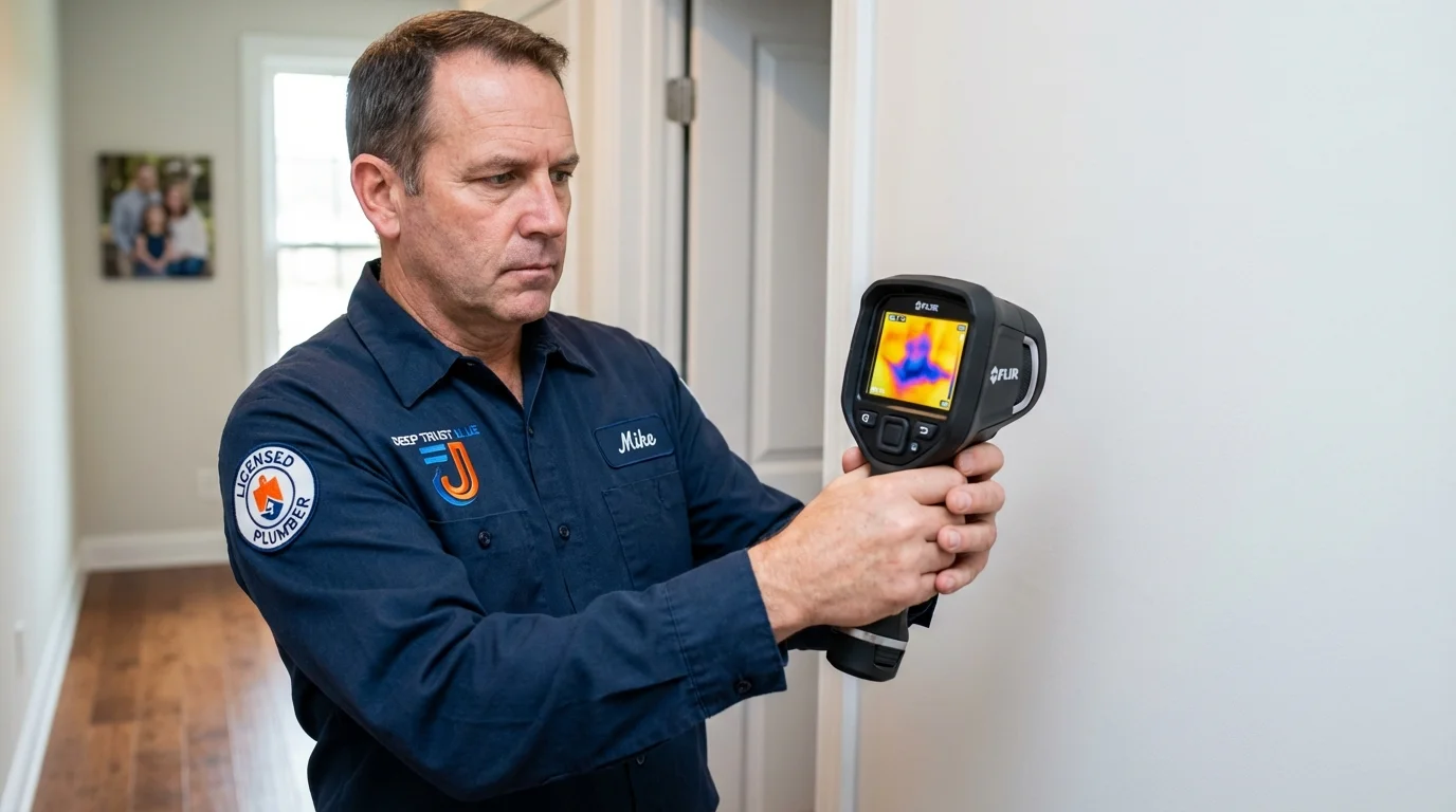 Thermal imaging leak detection by Johns Plumbing LLC in Ridgecrest
